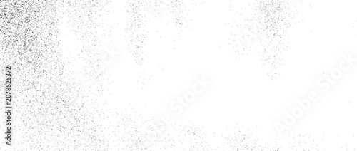 Distress weathered texture background. Fading dotted worn surface wallpaper. Aged small dust particles and speckles backdrop. Old grunge grain sand overlay. Vector vanishing gritty dots effect bg