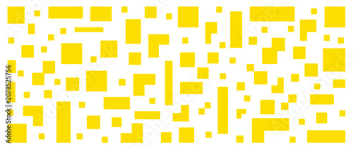 Abstract Yellow Geometric Shapes Pattern