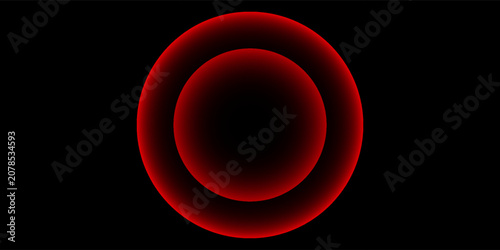Bild auf Leinwand abstract background circle red glow gradient vector illustration