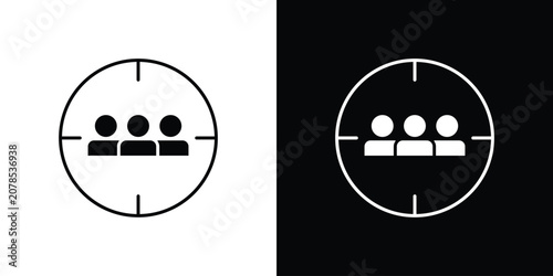 Quadro su tela Focus group icon