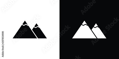 Bild auf Leinwand Mountain icon