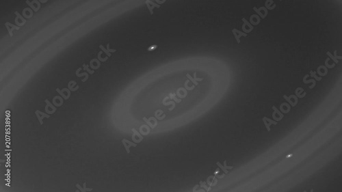 Circular Light Rings in Dim Studio Slow Motion