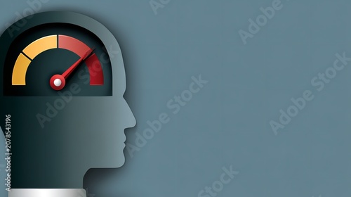 Conceptual graphic representing mental capacity measurement