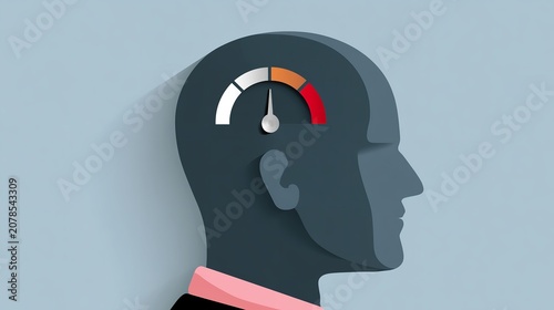 Brain Speedometer Indicating Cognitive Performance Level
