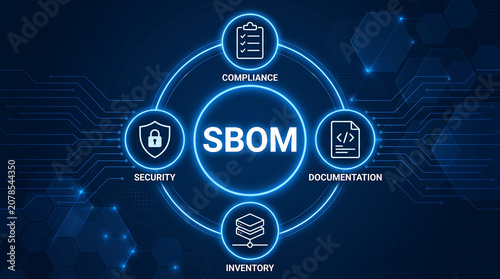 SBOM acronym. Software bill of materials  is an inventory of components and dependencies in application development