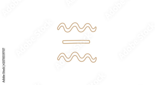 Obraz na plátně Approximate Symbol Mathematical Sign Icon.
