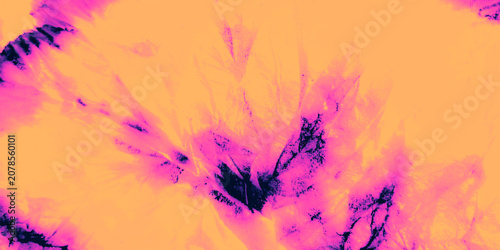Obraz na płótnie Colourful Dirty Vintage Design. Hippie Tye Dye.