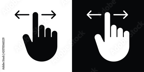 Bilde på lerret Finger swipe icon