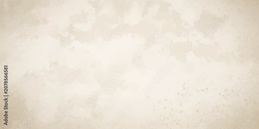 Fototapeta premium Soft watercolor wash in beige and cream tones creates an abstract texture reminiscent of aged paper or delicate clouds, offering a subtle backdrop for creative projects.