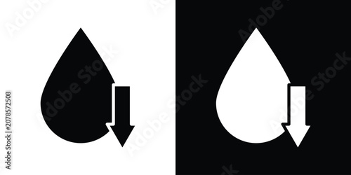 Obraz na płótnie Low water level icon