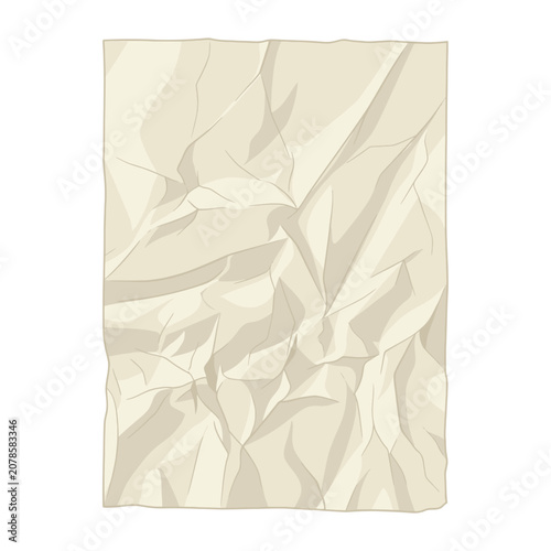 Fotografija Crumpled paper texture illustration recreated for design purposes