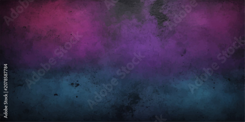 Quadro su tela Abstract dark vintage grunge textured background with aged paper wall surface, r