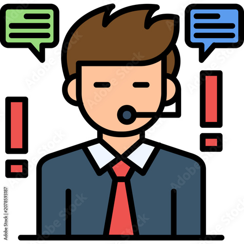 Complaint Handling Icon Vector Element