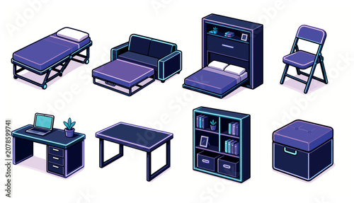 Furniture Set Office Bedroom Pieces.