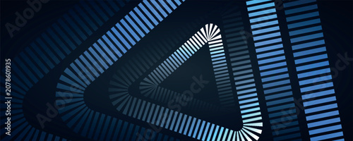 Foto Abstract background with overlapping glowing broken lines decoration