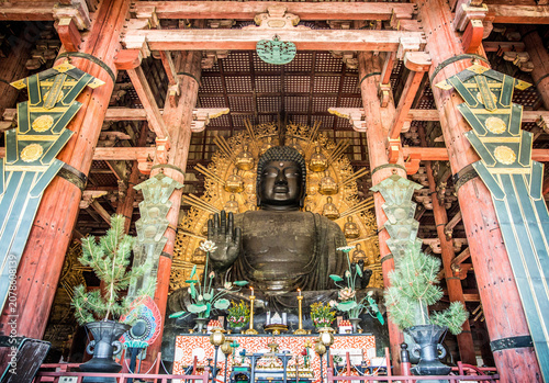 Great Buddha at Todai-ji Temple, Nara Japan - Interior Architecture