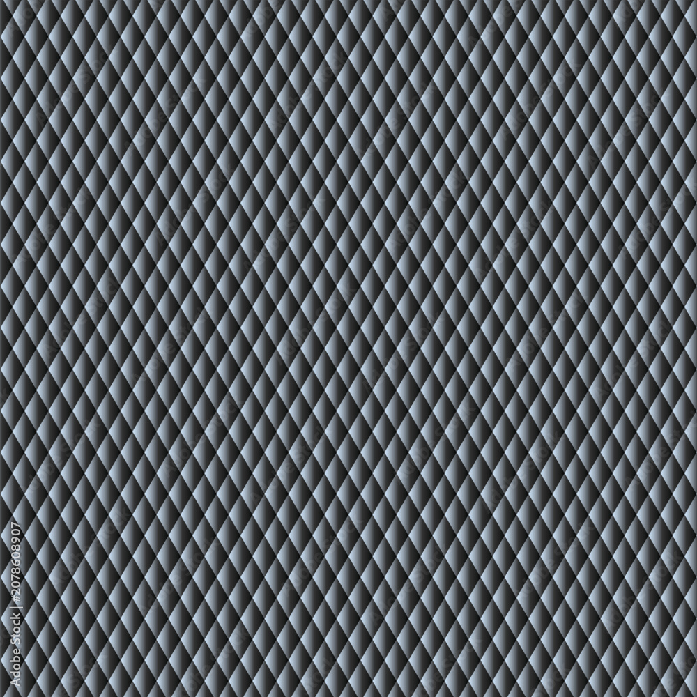 Fototapeta premium Dark luxury diamond quilted leather texture seamless background.