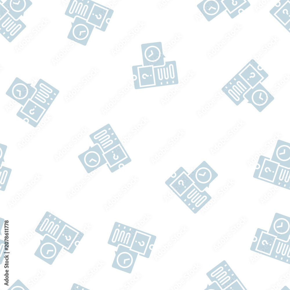 Fototapeta premium quiz ephemeral vector glyph seamless pattern quiz ephemeral sign illustration