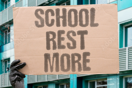 Valokuva "School rest more" Additional sleep improves learning and behavior