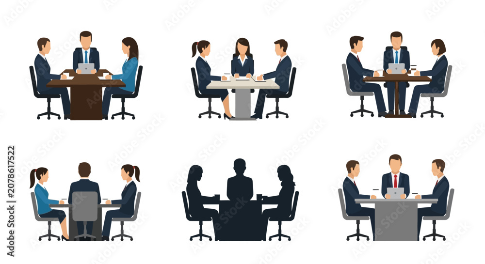 Obraz premium Business People Meeting Together.