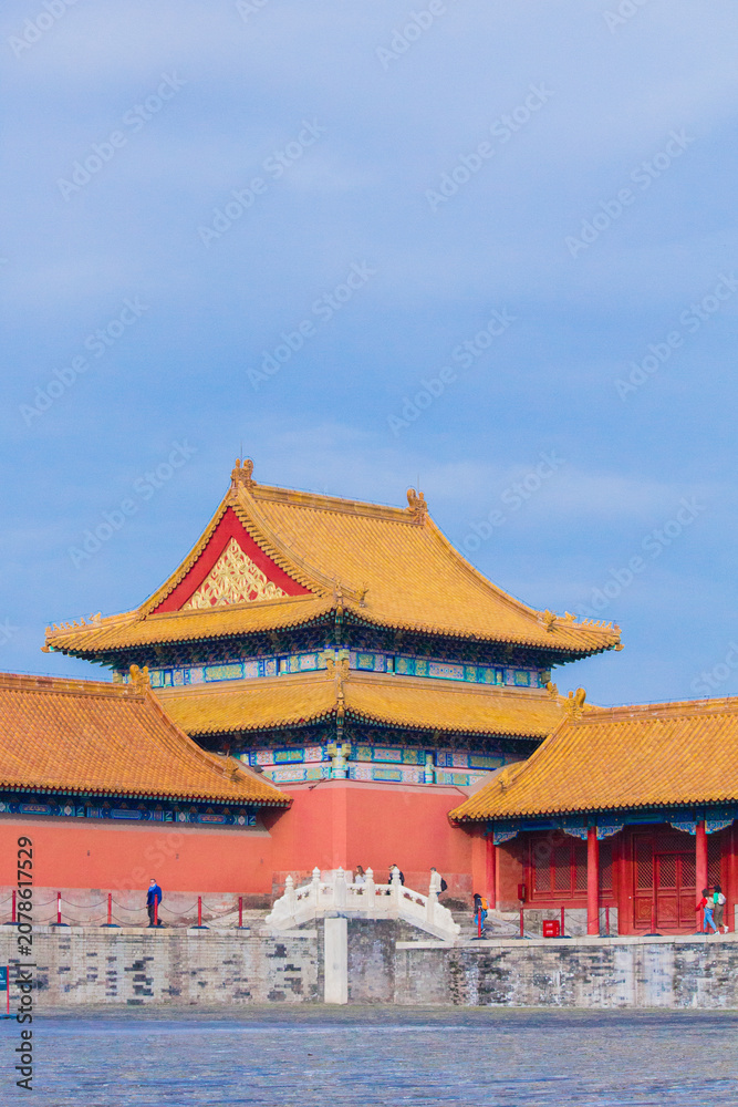 Obraz premium Forbidden City Imperial Palace Beijing China Ancient Architecture