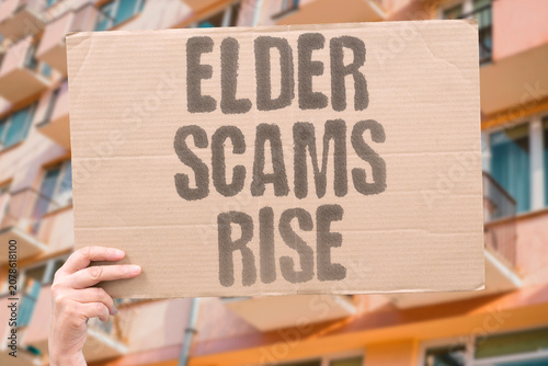 Canvastavla "Elder scams rise" Financial exploitation of seniors is increasing