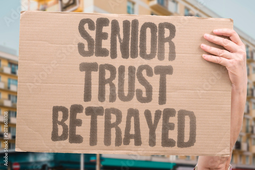 Fényképezés "Senior trust betrayed" Criminals exploit the goodwill of older people