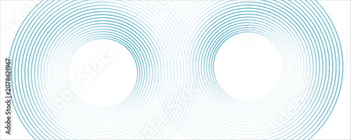 Obraz na plátně Abstract white glowing geometric lines on gray background