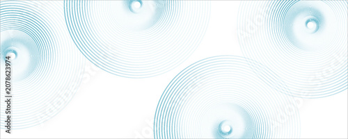 Fotografía Abstract white glowing geometric lines on gray background