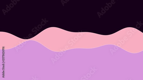 Wave Line Pink Two Lines Fast Falling Audio Sound Waveform Seamless Loop - Black Background Screen Blend Overlay