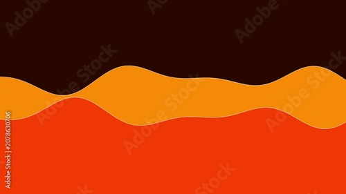 Wave Line Orange Brown Two Lines Fast Falling Audio Sound Waveform Seamless Loop - Black Background Screen Blend Overlay
