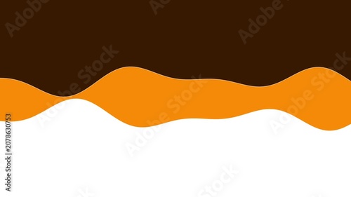Wave Line Orange Brown Two Lines Fast Falling Audio Sound Waveform Seamless Loop - Black Background Screen Blend Overlay