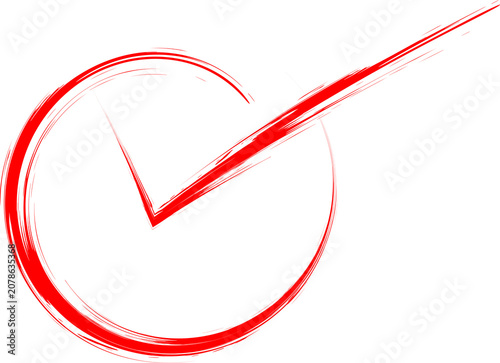 red check mark
