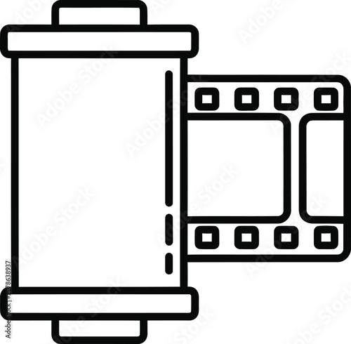Film Roll and Strip Icon