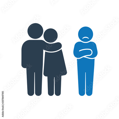 Photos Relationship Exclusion And Loneliness Icon
