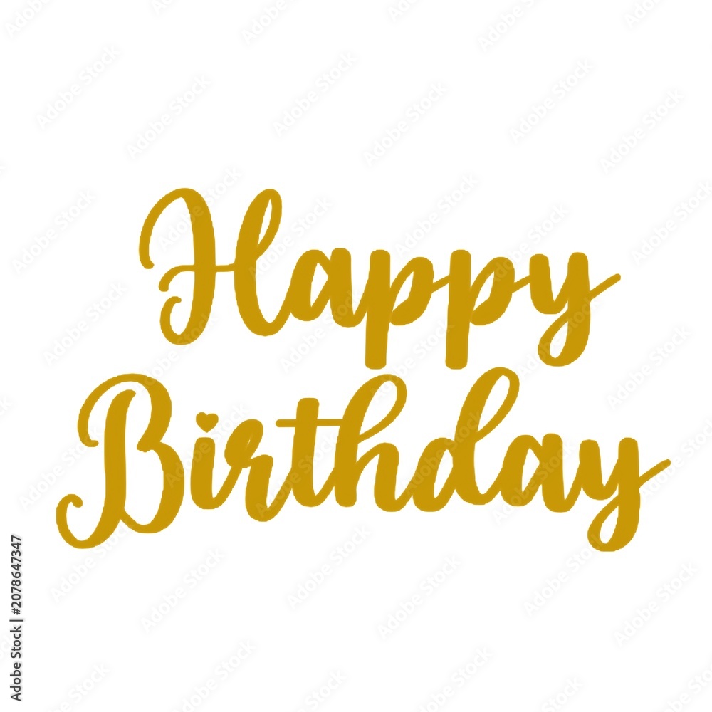 Fototapeta premium happy birthday text 