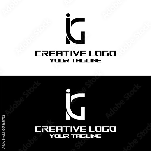 creative letter logo ig design vector