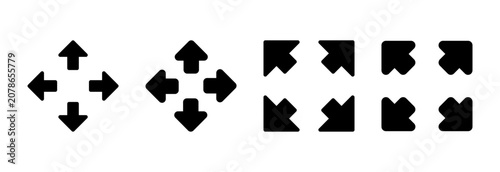 Fényképezés Fullscreen Icon vector