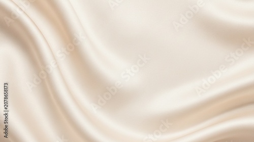 фотографія Elegant minimalist product background with soft beige fabric texture and warm wh