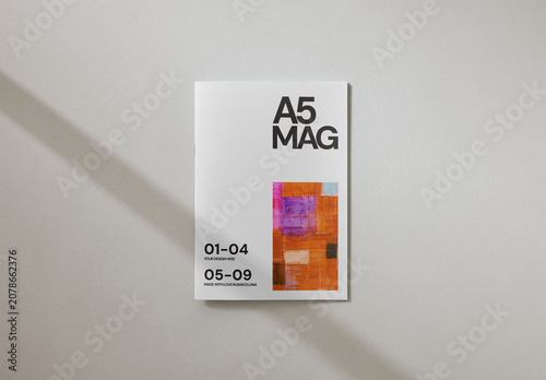 Mockup Of Customized A5 Magazine