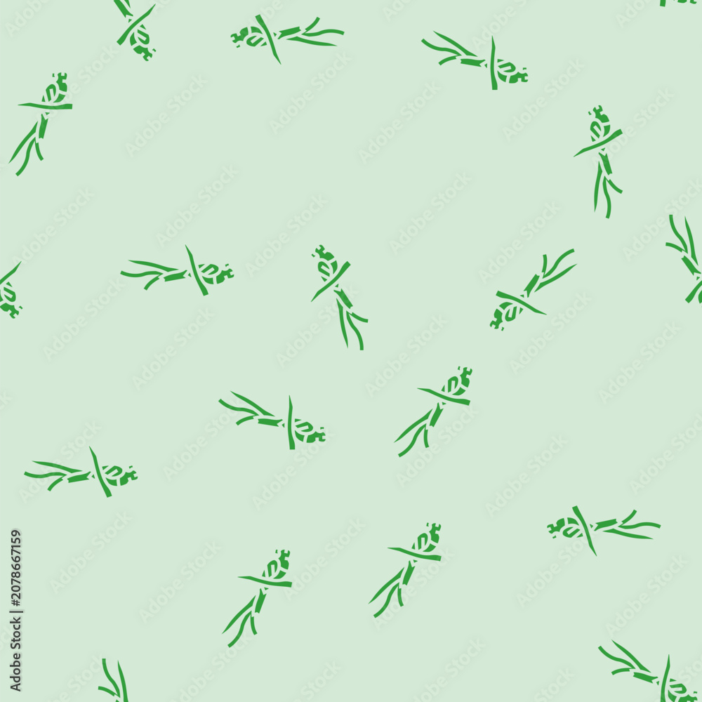 Fototapeta premium quetzal bird exotic vector glyph seamless pattern quetzal bird exotic sign illustration