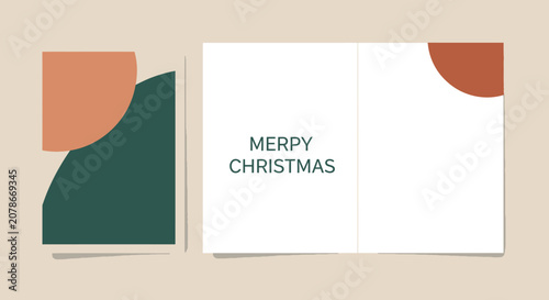 MerryChristmasAbstractDesignWithColorfulShapes.