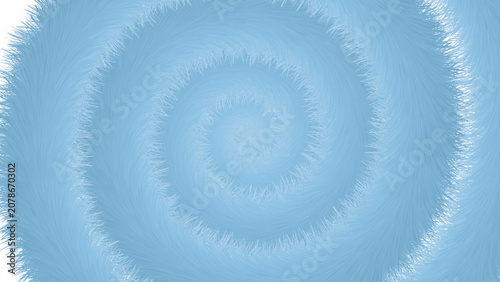 Soft Fluffy Spiral Texture in Forget-me-not Blue
