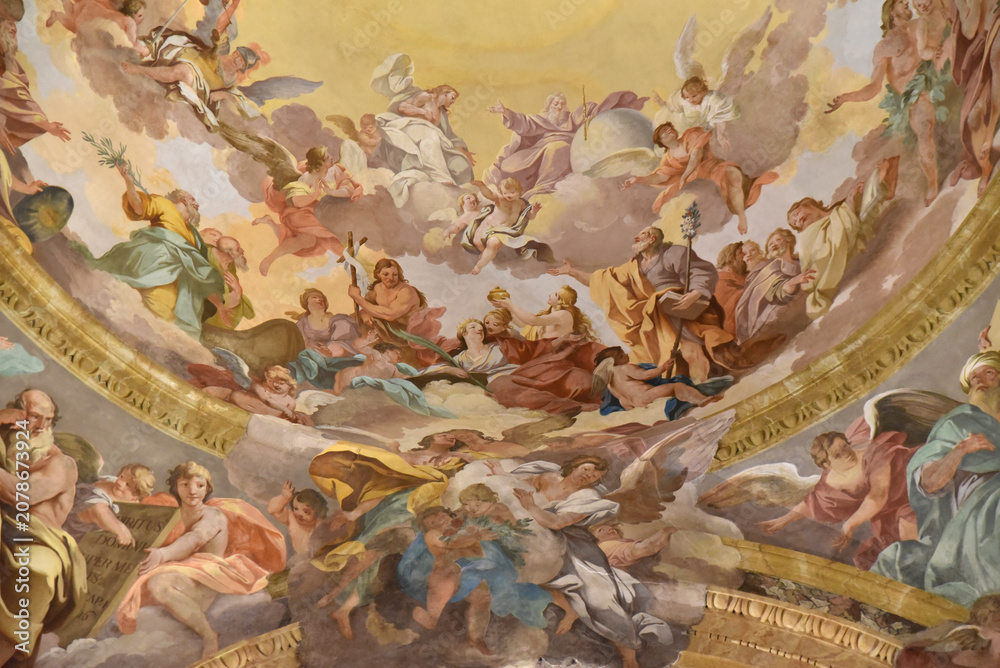Naklejka premium Coupole baroque à Pistoia. Italie
