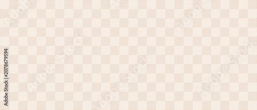 Bild auf Leinwand Seamless plaid pattern with alternating beige and brown textured squares for fabric designs