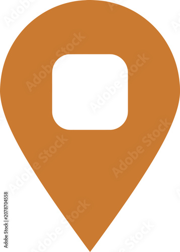 Location pin represents a digital point of interest on a map for navigation and geo-tagging purposes.