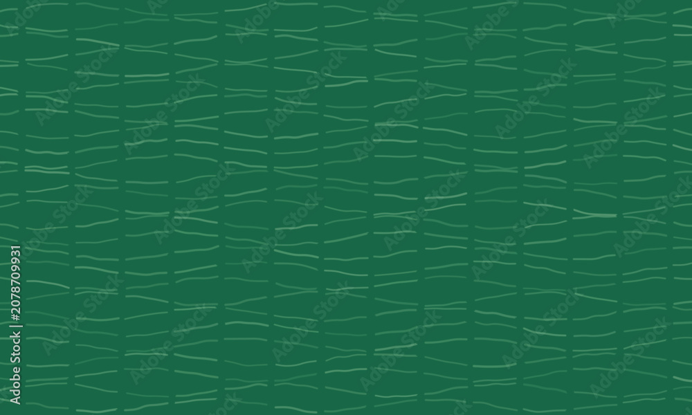 Fototapeta premium Green textured background with subtle horizontal lines in a repeating pattern for graphic design