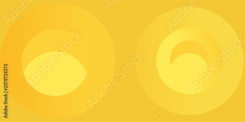 Foto Fluid yellow gradient shapes composition