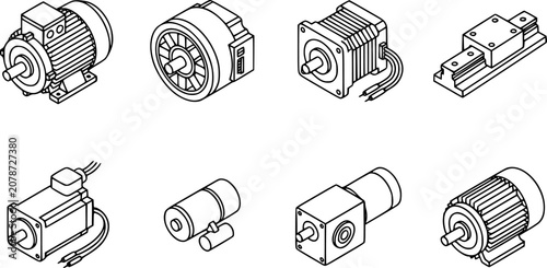 Foto Industrial Automation and Engineering Electric Motors, Actuators, and Linear Gui