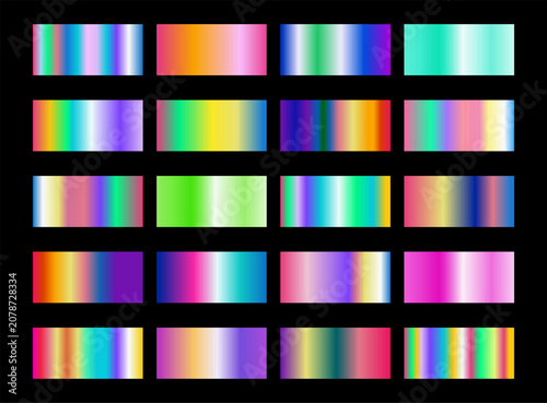 Holographic foil gradient background